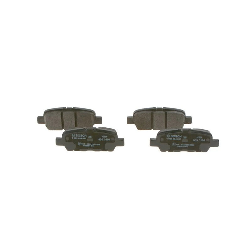 Bosch Front & Rear Pads fits Nissan Juke 2010-2019 1.2 1.5 1.6