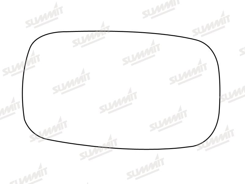 Summit Stick-On Standard Mirror Glass fits Ford Mondeo LHS Summit - Bars 4 Cars