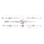 Apec Manual Transmission Cable Pull fits Citroën Dispatch II 2007-2016 2.0