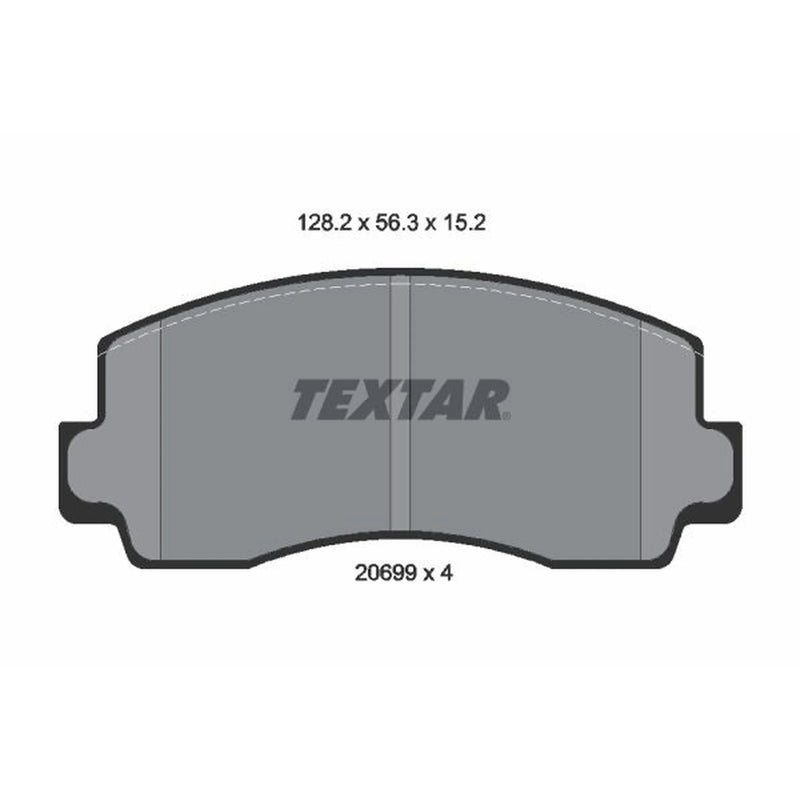 Textar Front Brake Pad Set 2069901