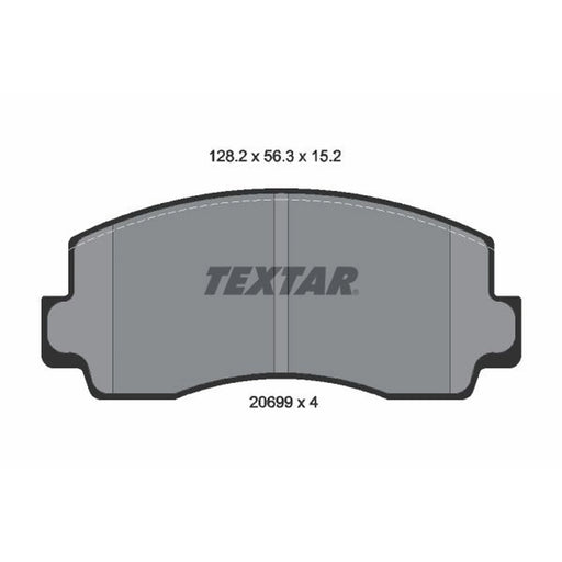 Textar Front Brake Pad Set 2069901