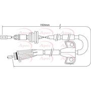 Apec Handbrake Cable Left Rear fits Volvo S60 I 2000-2010 2.0 2.4 2.5