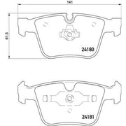 Brembo 4 x Rear Brake Pad Set fits Mercedes-Benz M-Class 2006-2011 164.177