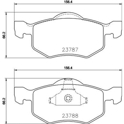 Mintex Front Brake Pad Set fits Ford Maverick 2001 on 2.0 3.0