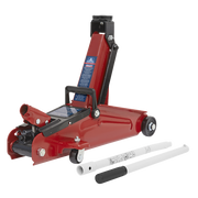 Sealey Trolley Jack 2 Tonne Short Chassis with Storage Case 1100CXD Sealey - Dynamic Drive