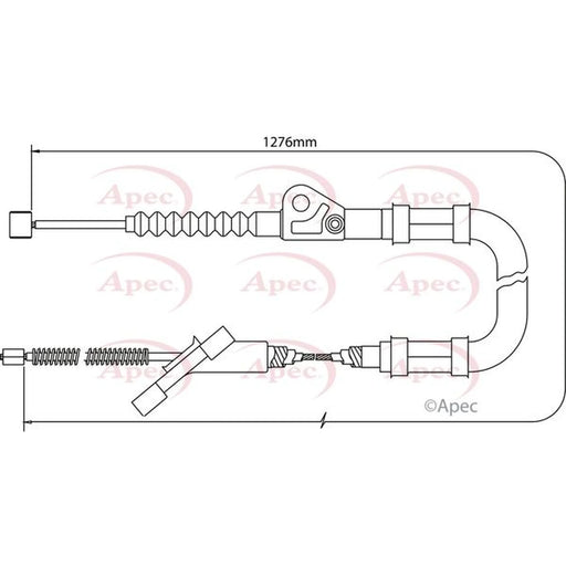 Apec Handbrake Cable Right Rear CAB1437