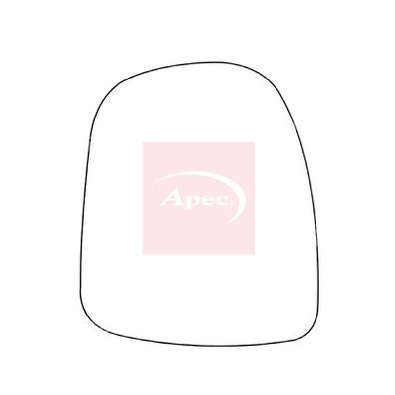Apec Exterior Wing Mirror Glass Right fits Nissan Primastar 2001-2006