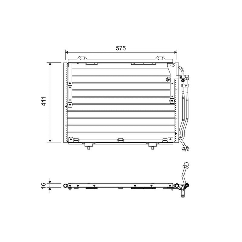 Valeo Air Conditioning Condenser 817563