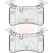 Apec Rear Brake / Discs & Pads fits Mercedes-Benz Cls 2006-2010 219.377