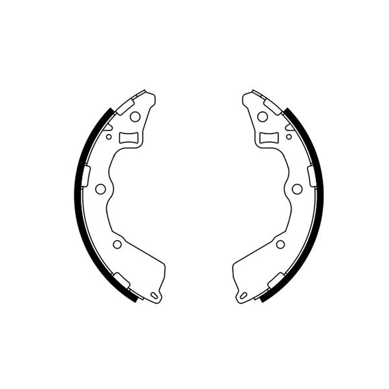 Bosch Brake Shoe Set Axle Kit fits Kia Picanto I 2004-2011 1.0 1.1