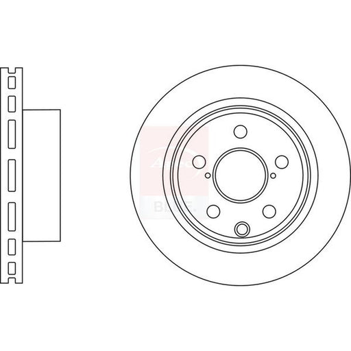 Apec 2 x Vented Brake Discs fits Subaru Forester 2013 on 2.0