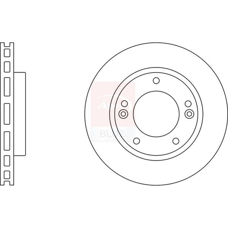 Apec Front & Rear Brake Discs & Pads fits Kia Sorento I 2002-2011 2.4 2.5 3.5