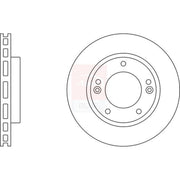 Apec Front & Rear Brake Discs & Pads fits Kia Sorento I 2002-2011 2.4 2.5 3.5