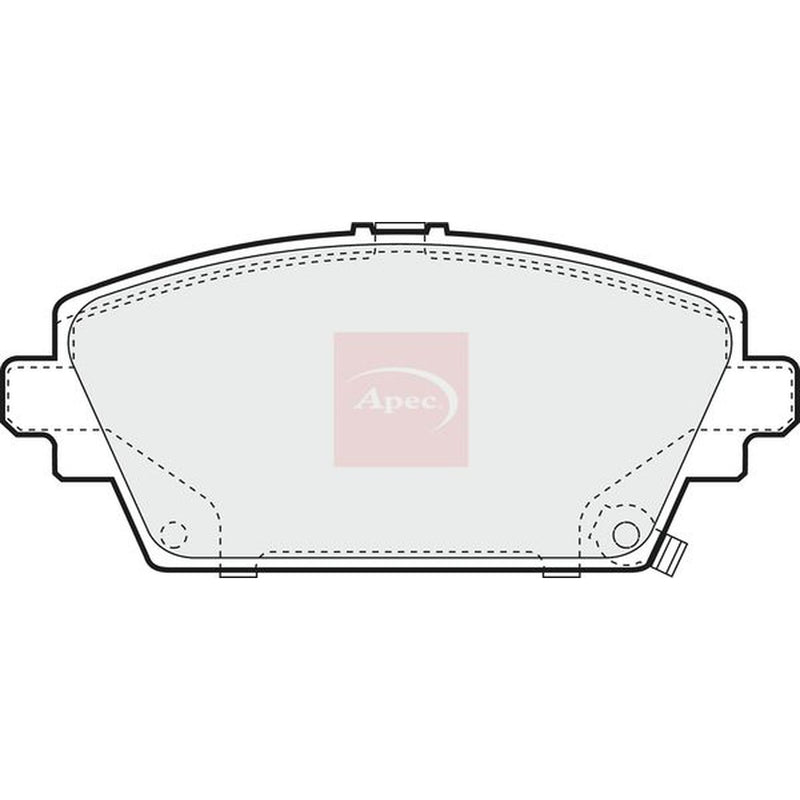 Apec Front Brake Pad Set fits Honda Accord 1999-2002 1.8 2.0