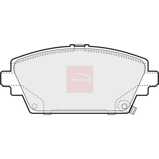 Apec Front Brake Pad Set fits Honda Accord 1999-2002 1.8 2.0