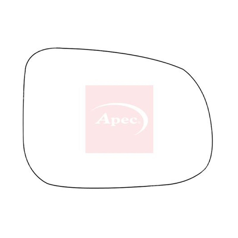 Apec Exterior Wing Mirror Glass Right fits Volvo S60 II 2010-2018