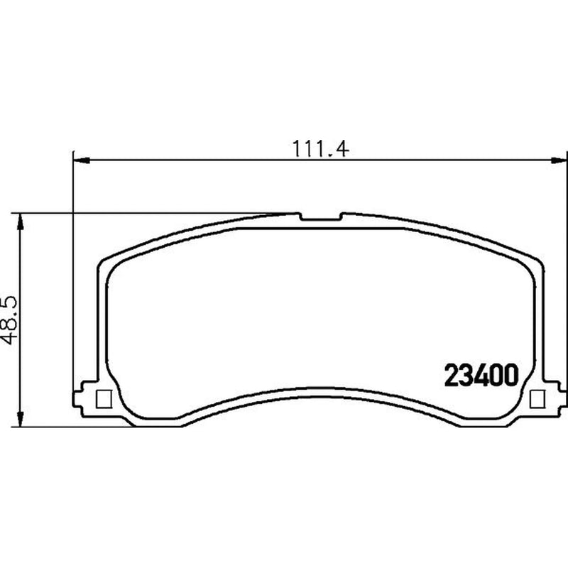 Mintex Front Brake Pad Set fits Suzuki Baleno 1995-2002 1.3 1.6 1.8