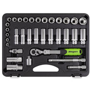 Siegen Siegen Extending Ratchet Socket Set 3/8"Sq Drive 34pc S01287 Siegen - Dynamic Drive