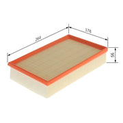 Bosch Engine Air Filter fits Volvo XC40 2019-2020