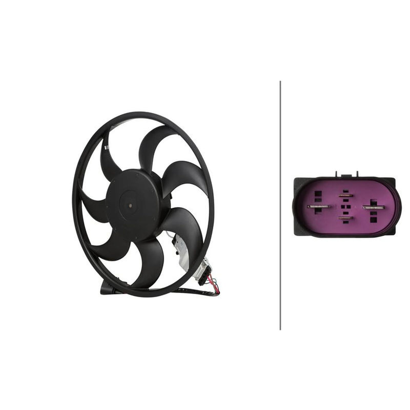 Hella Engine Cooling Fan Right fits Audi Q7 2006-2015 3.0 3.6
