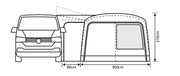 Outdoor Revolution Cayman Combo Air Mid Driveaway Awning (210-255cm) Outdoor Revolution - Dynamic Drive