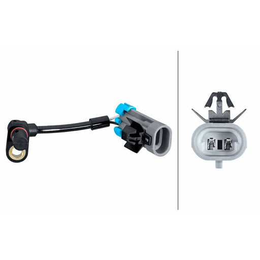 Hella ABS Wheel Speed Sensor Front fits Chevrolet Captiva 2006-2011 2.0 2.4 3.2