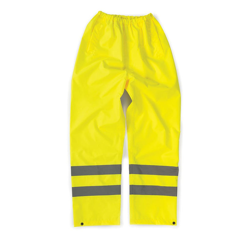 Tough Grit Hi-Vis Waterproof Trousers Yellow XXL Tough Grit - Dynamic Drive