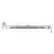 Borg & Beck Brake Hydraulic Hose Line Front Right BBH7287