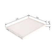 Bosch Cabin Air Filter (Pollen Filter) fits Suzuki Grand Vitara II 2005-2015