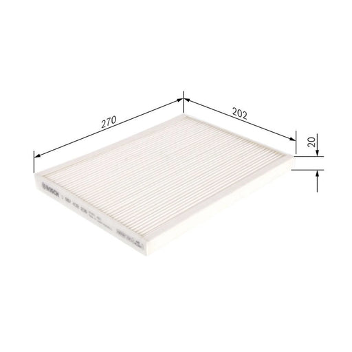 Bosch Cabin Air Filter (Pollen Filter) fits Suzuki Grand Vitara II 2005-2015