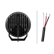 Hella Spotlight Vf Blade Aux. Chrome 9 Round W Po R 25 frontal sided 1FJ 357