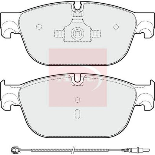 Apec Front Brake Pad Set fits Citroën C5 III 2009-2014 3.0
