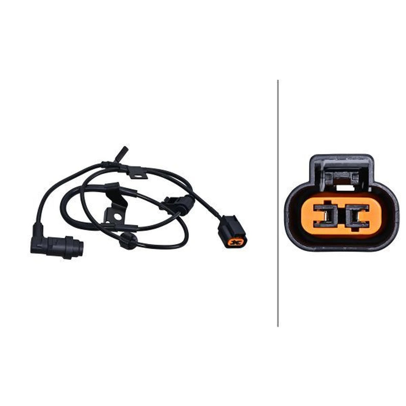 Hella ABS Wheel Speed Sensor Rear Left fits Mitsubishi Triton 2005-2015 2.5
