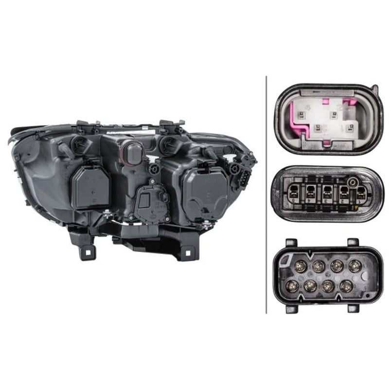 Hella Headlight Headlamp D2S/H7 Right fits BMW 7 2001-2008