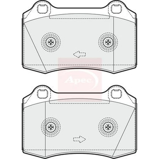Apec Front Brake Pad Set PAD1661