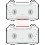 Apec Front Brake Pad Set fits Ford Focus I 2002-2004