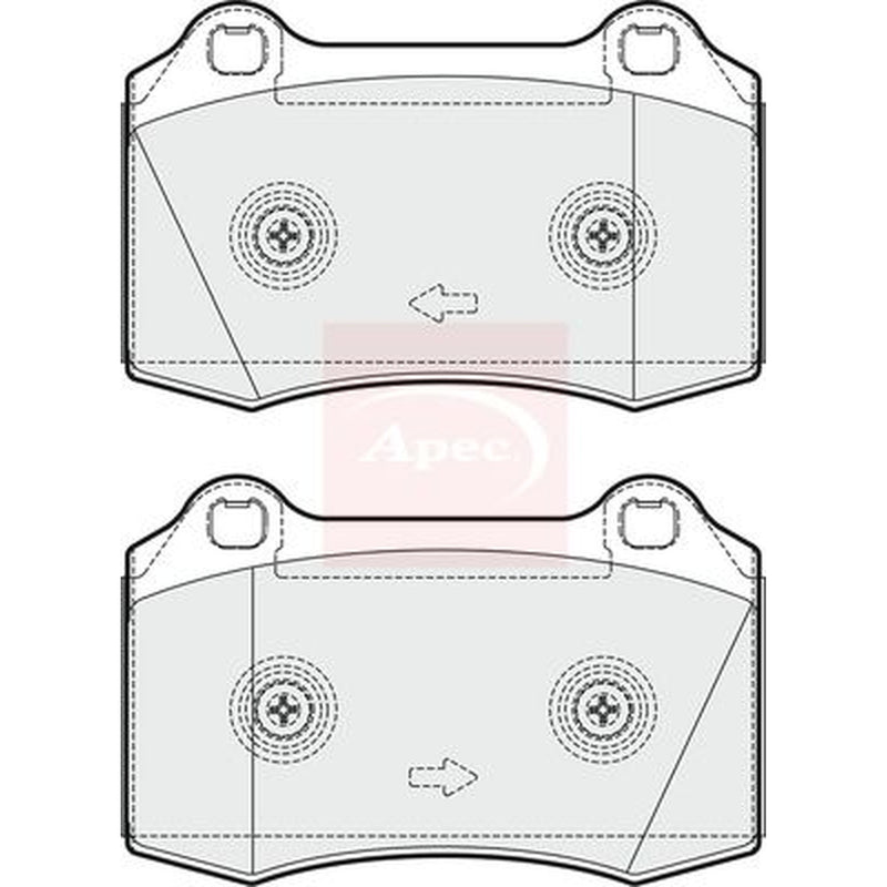 Apec Front Brake Vented Discs & Pads fits Ford Focus I 2002-2004