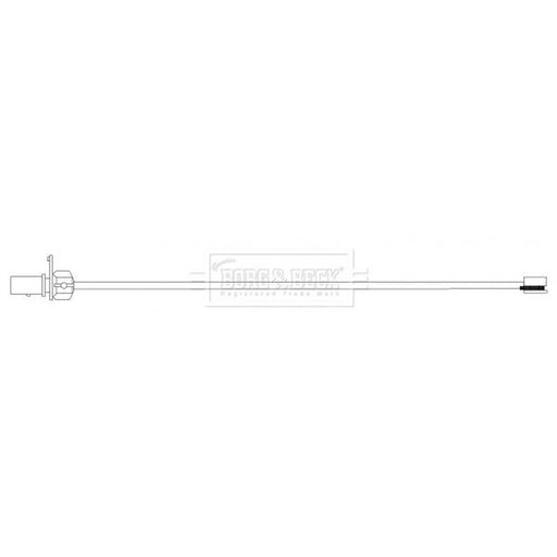 Borg & Beck Brake Pad Wear Sensor Front BWL3155