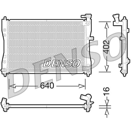 Denso Engine Radiator DRM45033