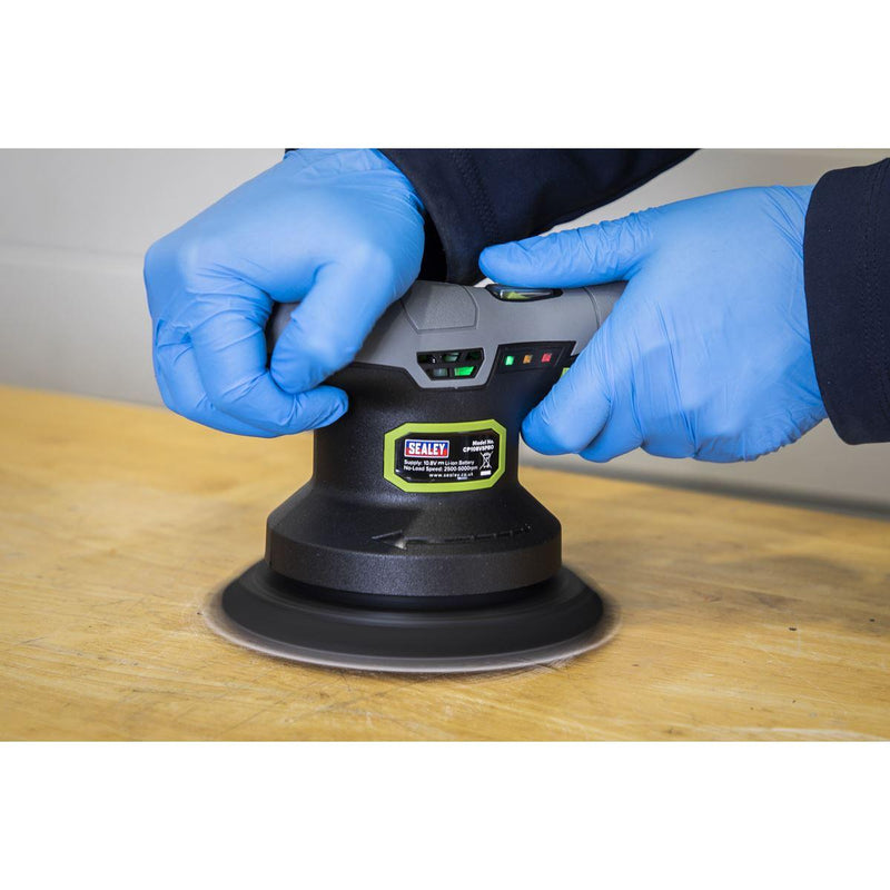 Sealey 150mm Dual Action Sander/Polisher 10.8V SV10.8 Series Body Only Sealey - Dynamic Drive
