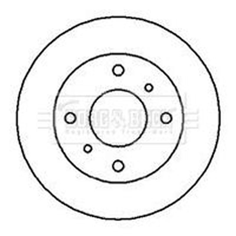 Borg & Beck Front Brake Discs & Pads fits Nissan Primera Traveller 1994-1998 2.0