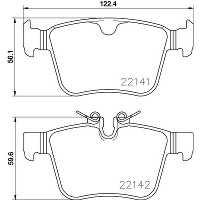 Mintex Front & Rear Pads fits Land Rover Range Rover Evoque 2011-2019 2.0 2.2