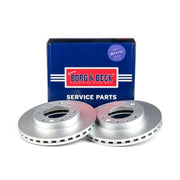 Borg & Beck 2 x Vented Front Brake Discs BBD5546-x2