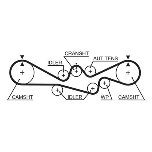 Gates Timing Belt Cambelt 223 Teeth fits Subaru Forester 1998-2013 2.0 2.5