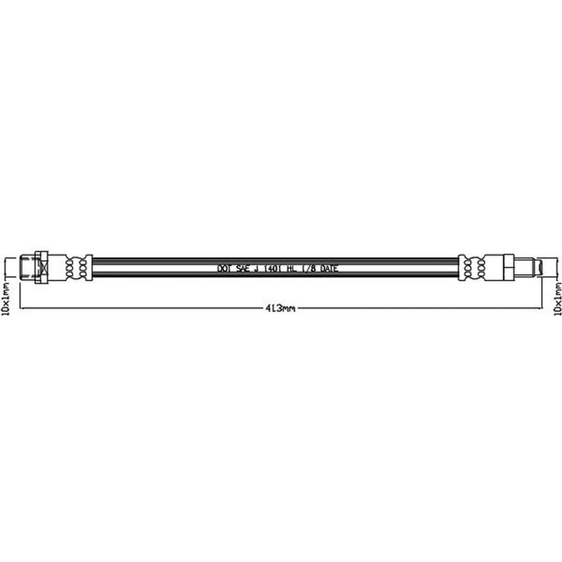 Juratek Brake Hydraulic Hose Line Right JBH1257