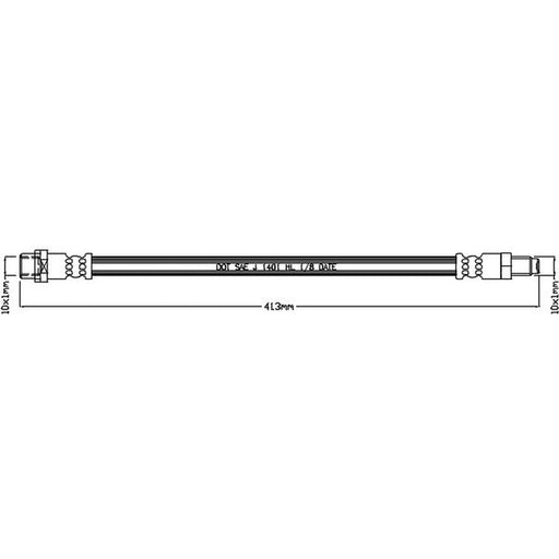 Juratek Brake Hydraulic Hose Line Right JBH1257
