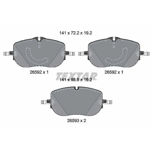 Textar Front Brake Pad Set 2659201