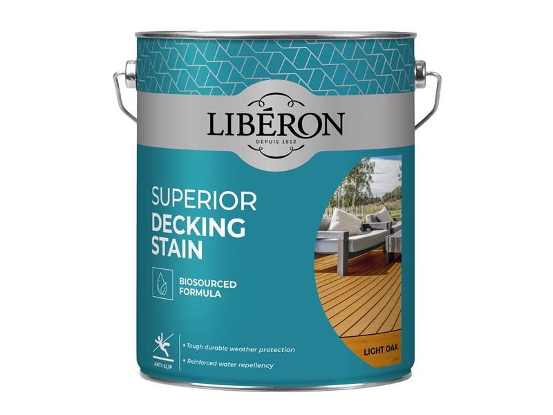 Liberon Superior Decking Stain Light Oak 5 litre Liberon - Dynamic Drive