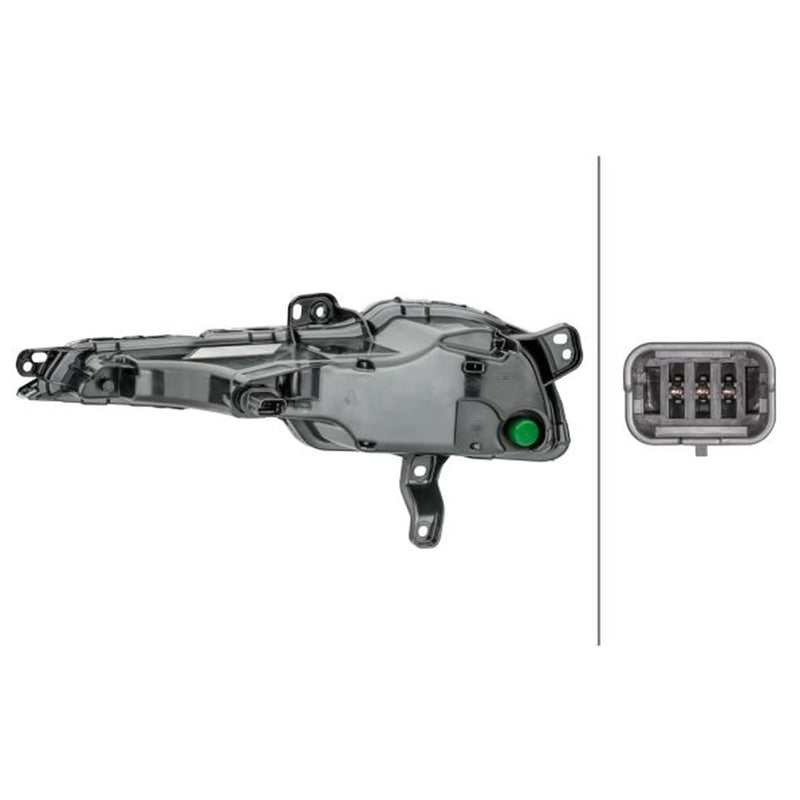 Hella Direction Indicator Light Right Front fits Peugeot 308 II 2013-2021