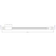 Juratek Brake Hydraulic Hose Line Rear fits Audi A1 2018 on